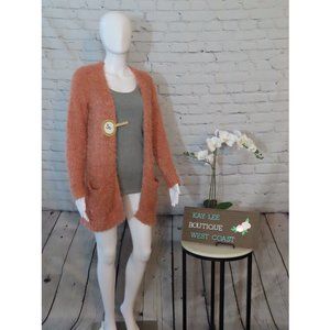 Woven Heart – Fuzzy Knit Cardigan